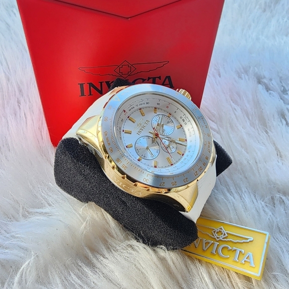 Invicta Gold and White Watch Original Brand New - Picture 4 of 7